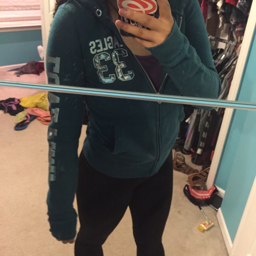 PINK Victoria's Secret Philadelphia Eagles Pullover Hoodie - Picture 2 of 2